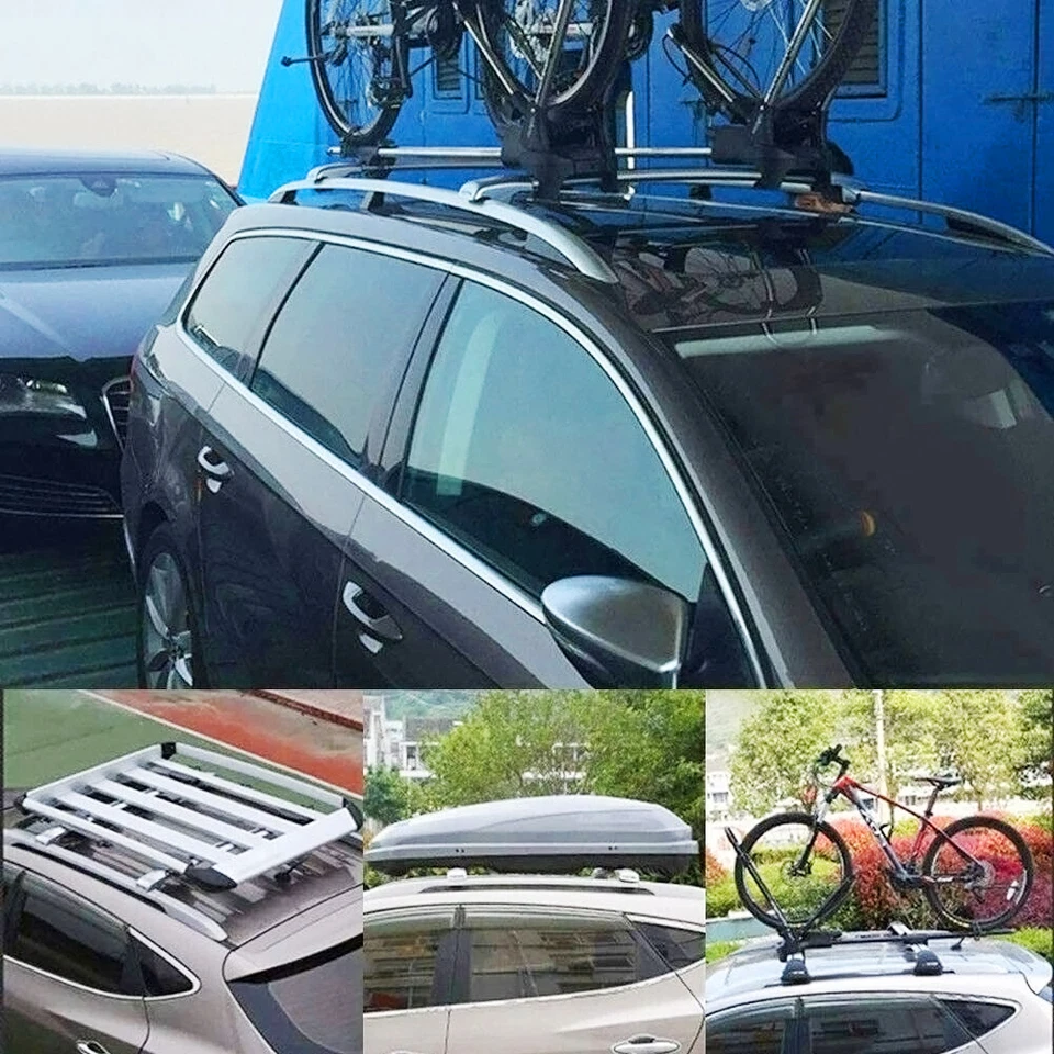 2pcs Silver Crossbar Roof Rail Cross Bar fit for Infiniti QX70 2009-2018 - Imagen 4 de 4