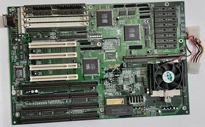 TMC PCI54ST Socket 7 ISA Retro Motherboard + Intel Pentium 100MHz + 32MB EDO RAM