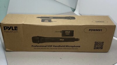 Pyle Pro Professional Vhf Handheld Microphone 1 Ch. Black  PDWM91