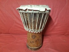 TAMBURO BONGO AFRICANO Djembe in Legno 36x24 cm 