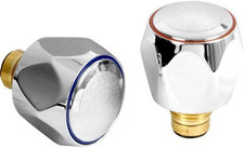 Ricambio Standard Caldo E Freddo 1/2 '' Teste Cromato Rosso E Blu Top Venduto in