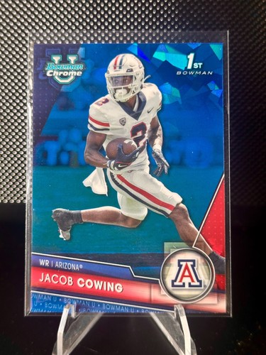 2023 Bowman U Chrome Sapphire JACOB COWING #46 1st Bowman RC SF 49ers