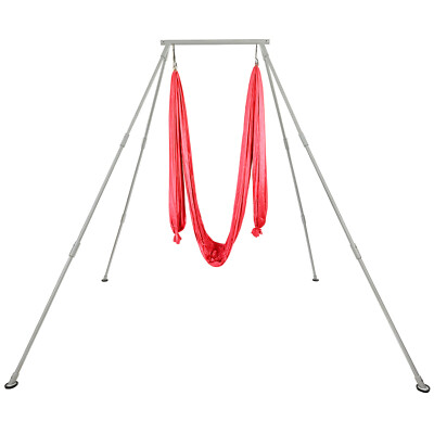 Kit Complet Yoga Aérien – Support Portable + Balançoire Rouge 6 Mètres