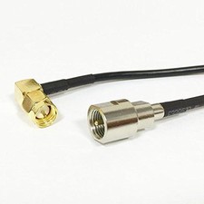 SMA male plug right angle to FME male plug RF cable assembly RG174 20CM 8inch G