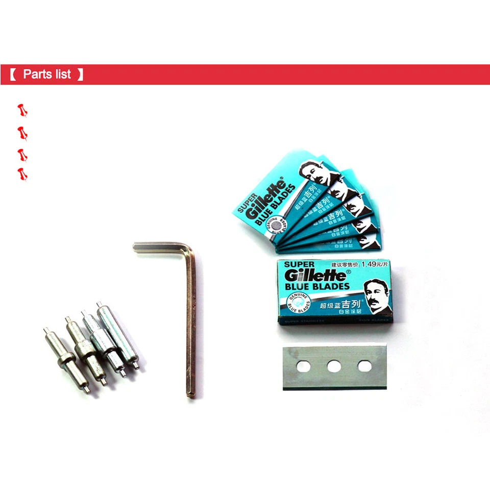 Máquina de esquivar de borde artesanal de cuero divisor de cuero herramienta de pelado hágalo usted mismo 809BP Foto 4 de 4