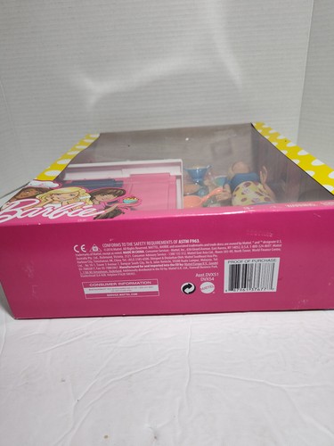NEW Barbie Pink Kitchen Home Play Set Stove Cooking/Oven/Microwave/Sink - Mattel - Picture 5 of 6