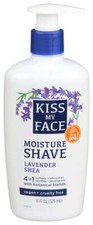 Kiss My Face Moisture Shave Lavender Shea Butter 11 Oz