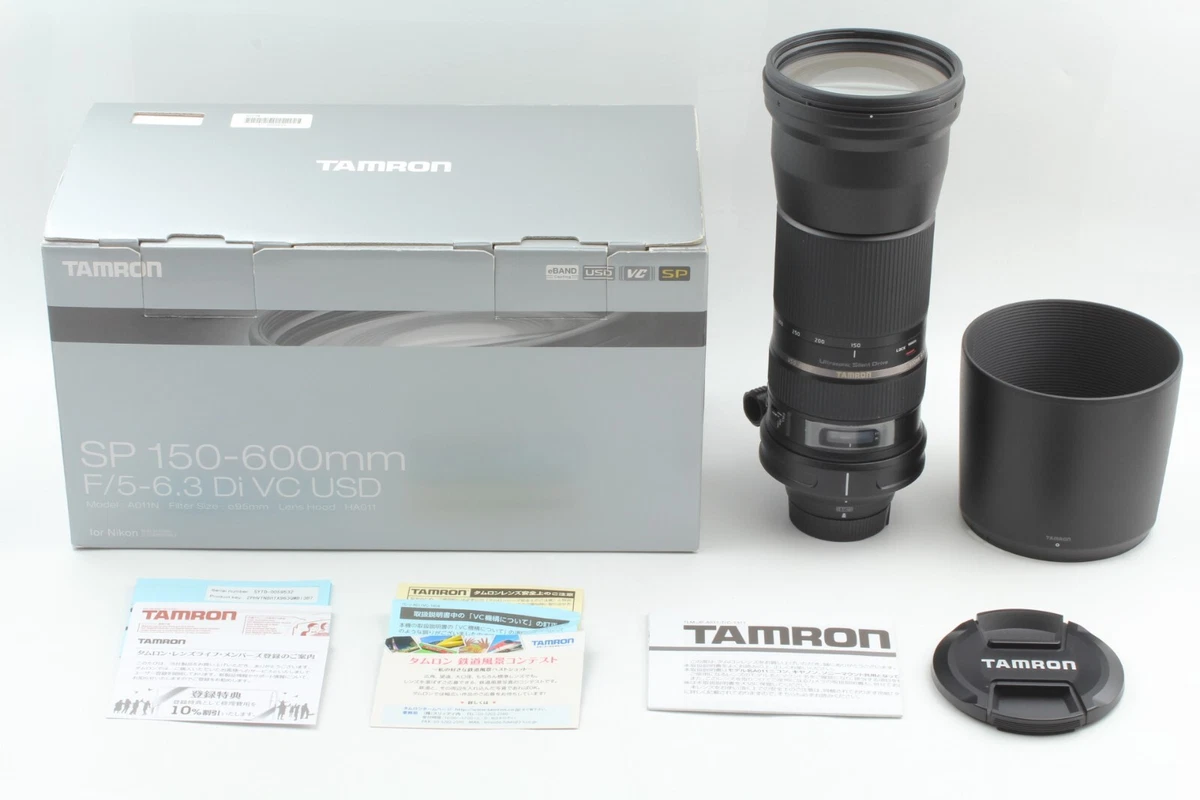 TOP MINT] TAMRON SP 150-600 F/5-6.3 DI VC USD A011N Lens For Nikon