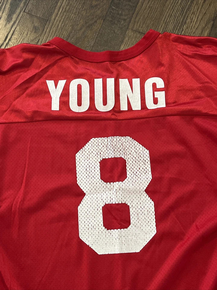 Camiseta San Francisco 49ers Steve Young Hombre Talla 48 Champion Roja Foto 2 de 4