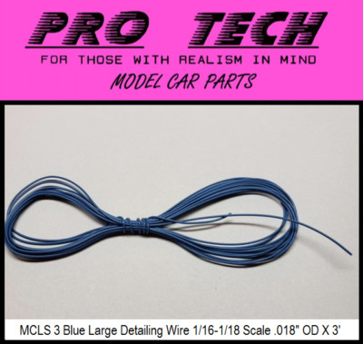1:16-1:18 Scale MCLS 3 BLU Large Detailing Wire 3   LBR Model Parts PRO TECH