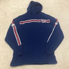 New York Giants Hoodie Shirt Youth Large 14-16 Blue Red Reebok Football 