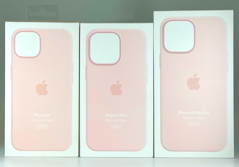 OEM Apple Silicone Case With MagSafe iPhone 13 / 13 Pro / 13 Pro Max -Chalk Pink