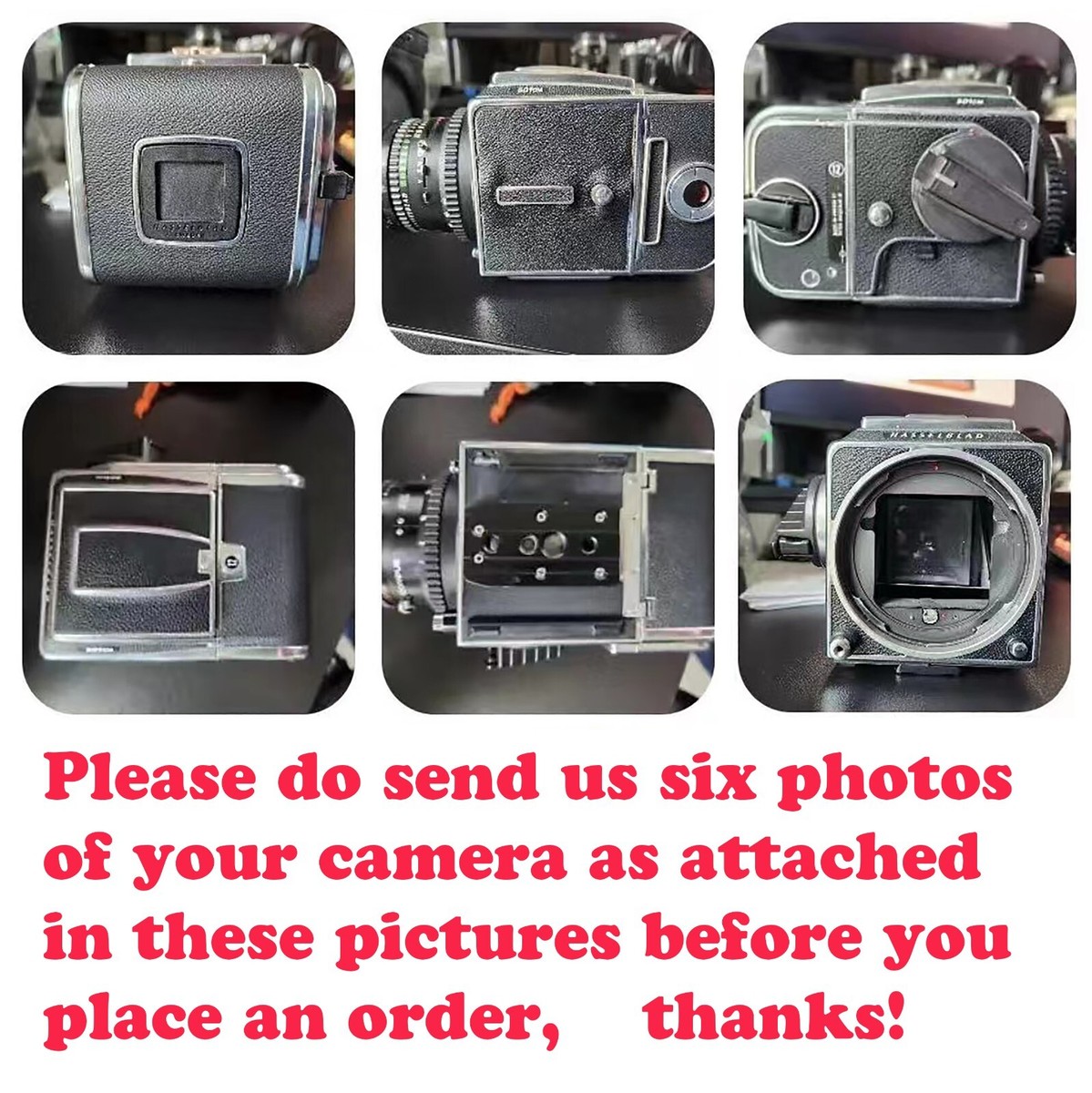 Hasselblad 500 501 503 C CM CW CXI Cowhide Leather Skin