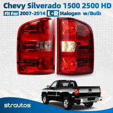 Halogen Tail Light For 2007-2013 Chevy Silverado 1500 2007-2014 2500 3500hd Pair