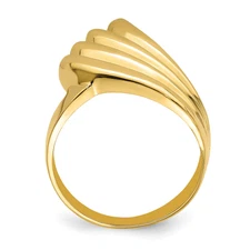 14K Polished Fish Tail Ring R711