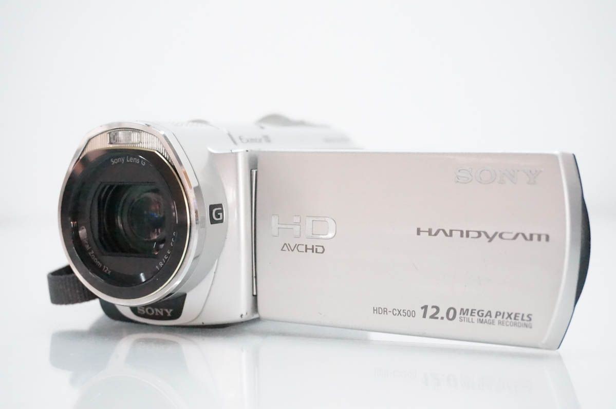 Sony Handycam HDR-CX500V Silver Camcorder Video Camera Full HD 12x