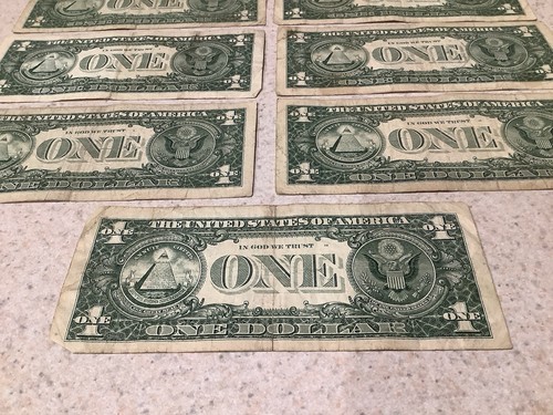1993 $1 Web Note Federal Reserve Note CA Block - Lot Of 9 - Picture 12 of 12