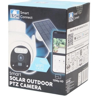 LSC Smart Connect Solar Überwachungskamera PTZ WLAN 1296p HD IP65,NEU