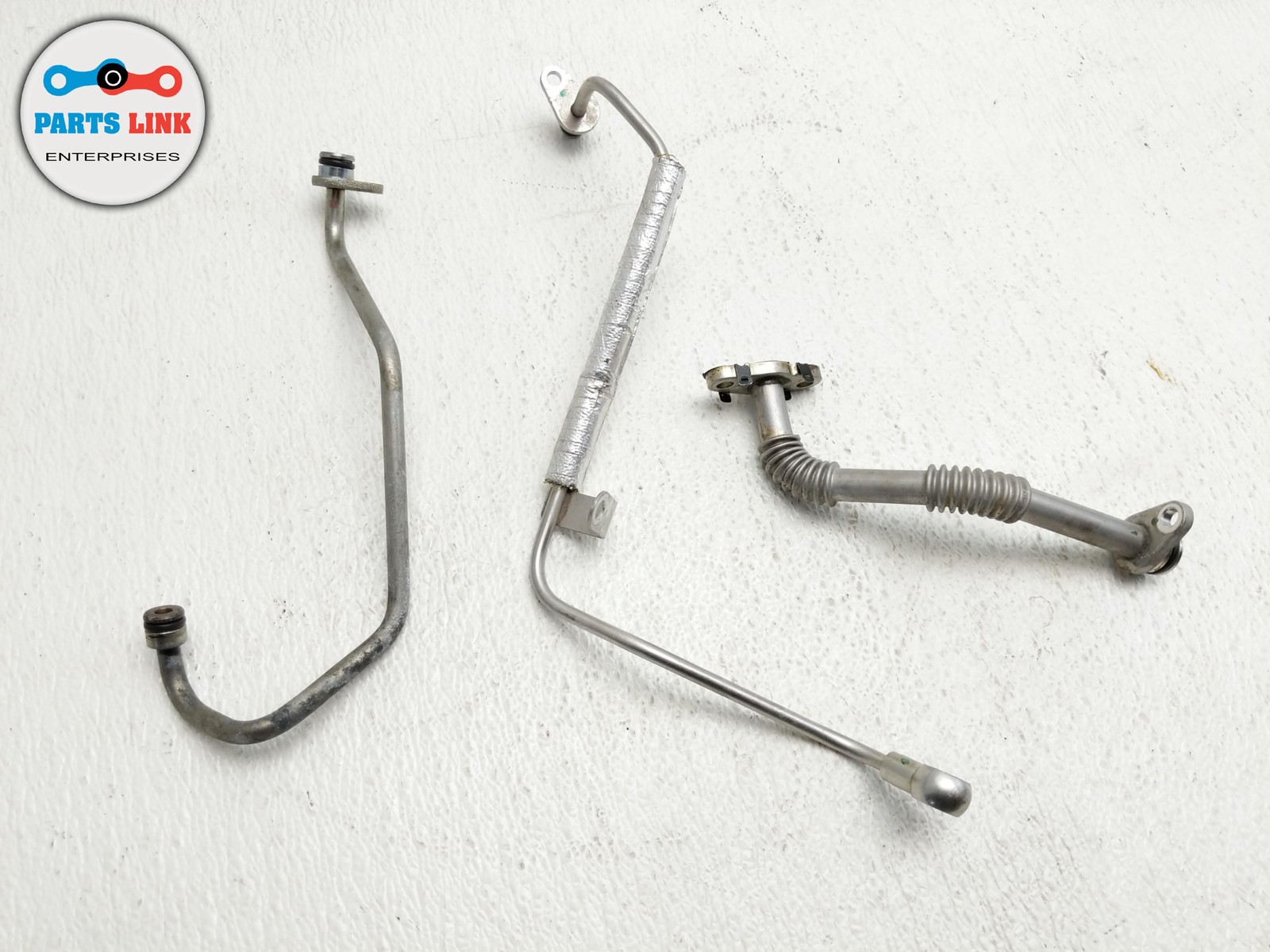 17-20 MASERATI LEVANTE M161 LEFT DRIVER TURBO CHARGER COOLANT OIL LINES HOSE SET