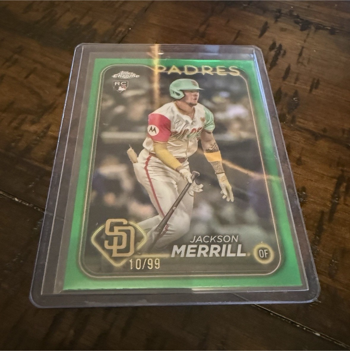 2024 Topps Chrome Update Jackson Merrill Green Refractor /99 Rookie USC153