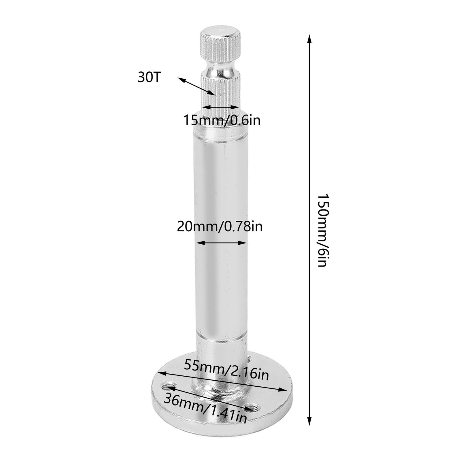 Go Kart Steering Wheel Shaft Hub 3 Hole Base 55mm 30T Fit For DIY Refitting Kart