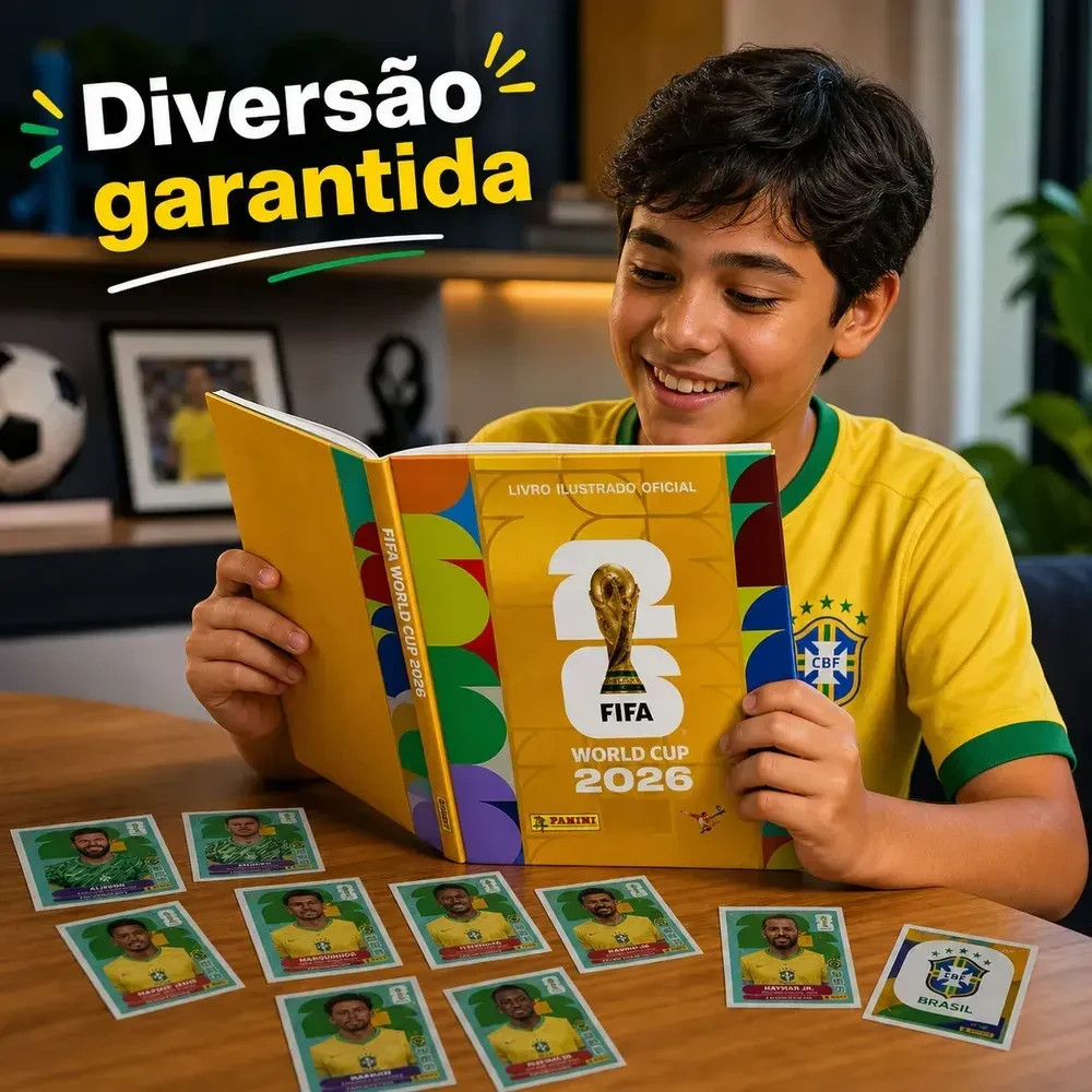 Panini Golden Album 2026 World Cup Hardcover FIFA WC Brazilian