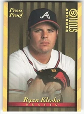 1997 Studio #125 Ryan Klesko BASEBALL Atlanta Braves