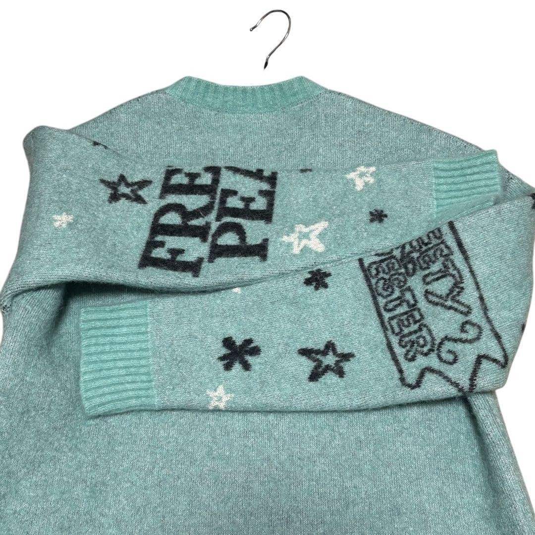 ALANUI × Looney Tunes Knit Sweater Sky Blue XS Rare Alpaca Wool Alanui collab image 3