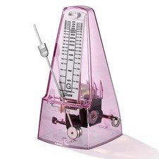 RIVVTA Mechanical Metronome Transparent Rose Red