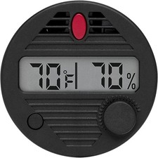 2 PACK HygroSet II Round Digital Hygrometer for Humidors USA Shipper