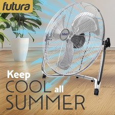Futura Electric Floor Fan 20" Electric Cooling Fan High Velocity Freestanding 