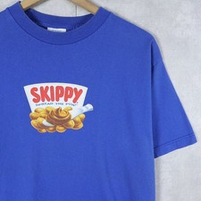 90's SKIPPY USA-made Peanut Butter brand logo print T-shirt