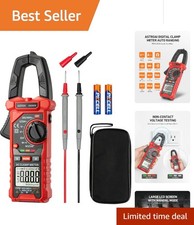 Enhanced Safety Digital Multimeter - 2000 Counts Clamp Meter for Electrical Use