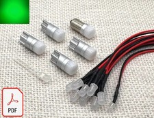 Pioneer SX-1050 SX-5580 replacement LED lamps upgrade kit bulb lights GREEN