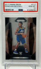 2017 Panini Prizm #117 Donovan Mitchell Rookie Card PSA 10. rookie card picture