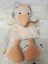 Sterntaler Schmusetuch Kuscheltuch Plüsch für Baby süß Ente beige Handpuppe Used