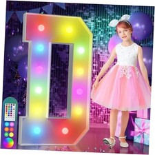 4FT Colorful Marquee Light Up Letters D, 18 Colors Light Up 4 Feet Letter D