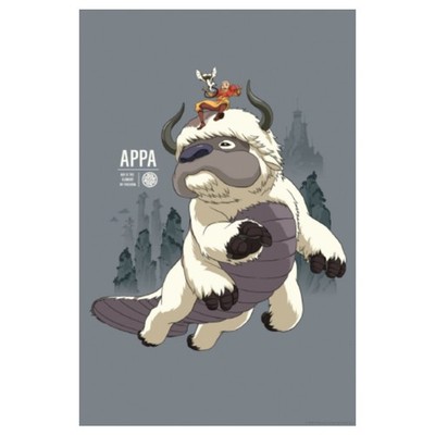 Avatar: The Last Airbender Limited Edition A3 Kunstdruck - Air Nomads & Appa