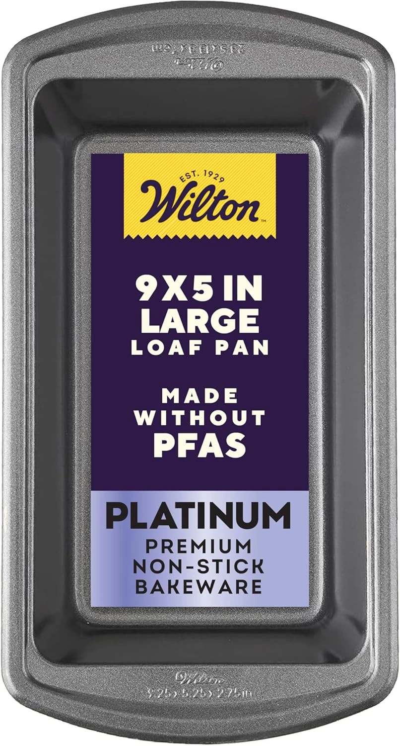 Wilton Platinum Non-Stick Loaf Pan 9x5 Inch Stainless Steel This title is **75