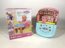 Baby Born Tischsitz Hochstuhl Puppensitz Bärengesichter Wolken und Sterne