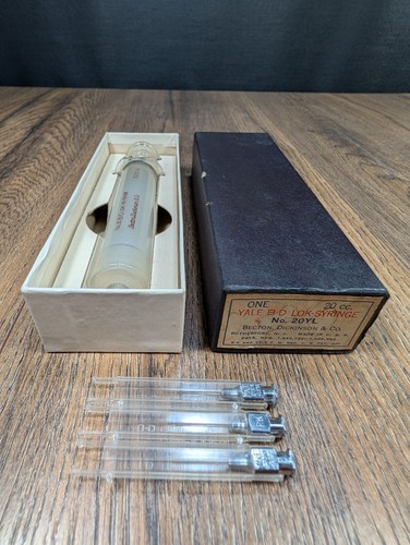 Becton Dickinson ~ Yale B-D Glas Lok-Spritze ~ 20 ccm ~ originalverpackt - Bild 15 von 15