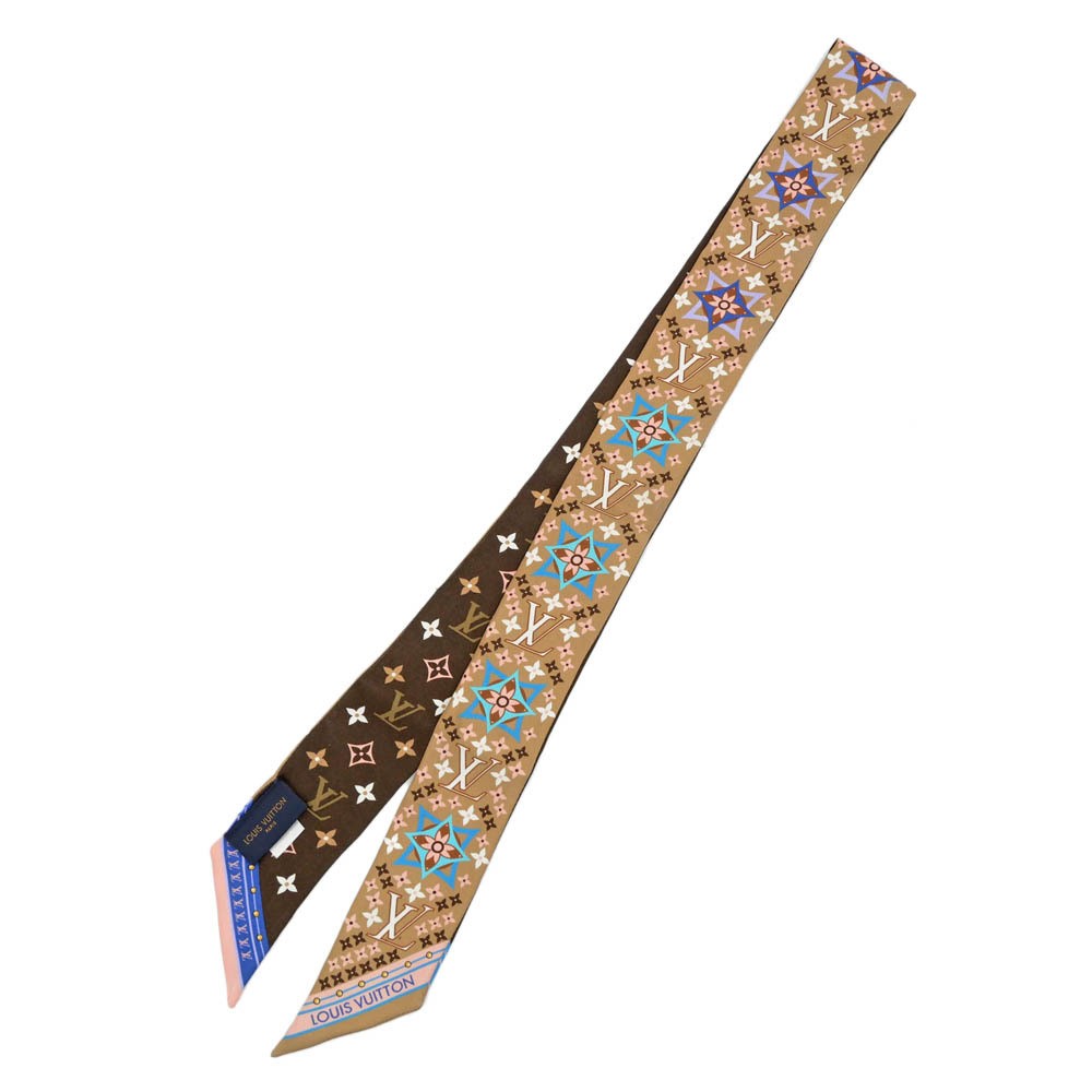 Louis Vuitton Monogram Flowers Forever Silk Scarf Brown M77682-image