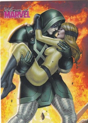 2013 Women of Marvel EMBRACE Chase Card E22 Crystal and Ronan