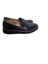 Naturalizer Adiline Leather Lightweight Platform Wedge Penny Loafers size 9