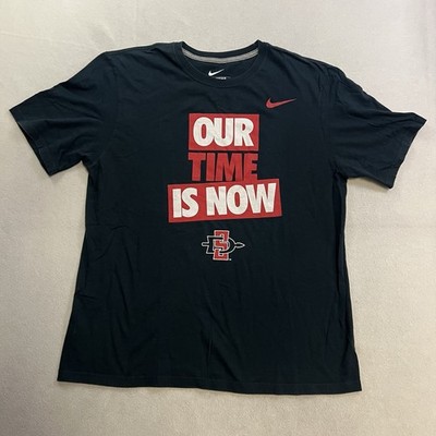 SDSU Aztecs Nike T-Shirt Men s Size XL Black Short Sleeve Graphic Print NCAA