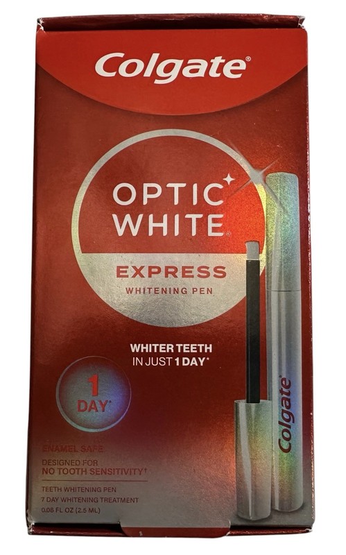 Colgate Optic White Express Teeth Whitening Pen - 35 Treatments Expires 10/2026+
