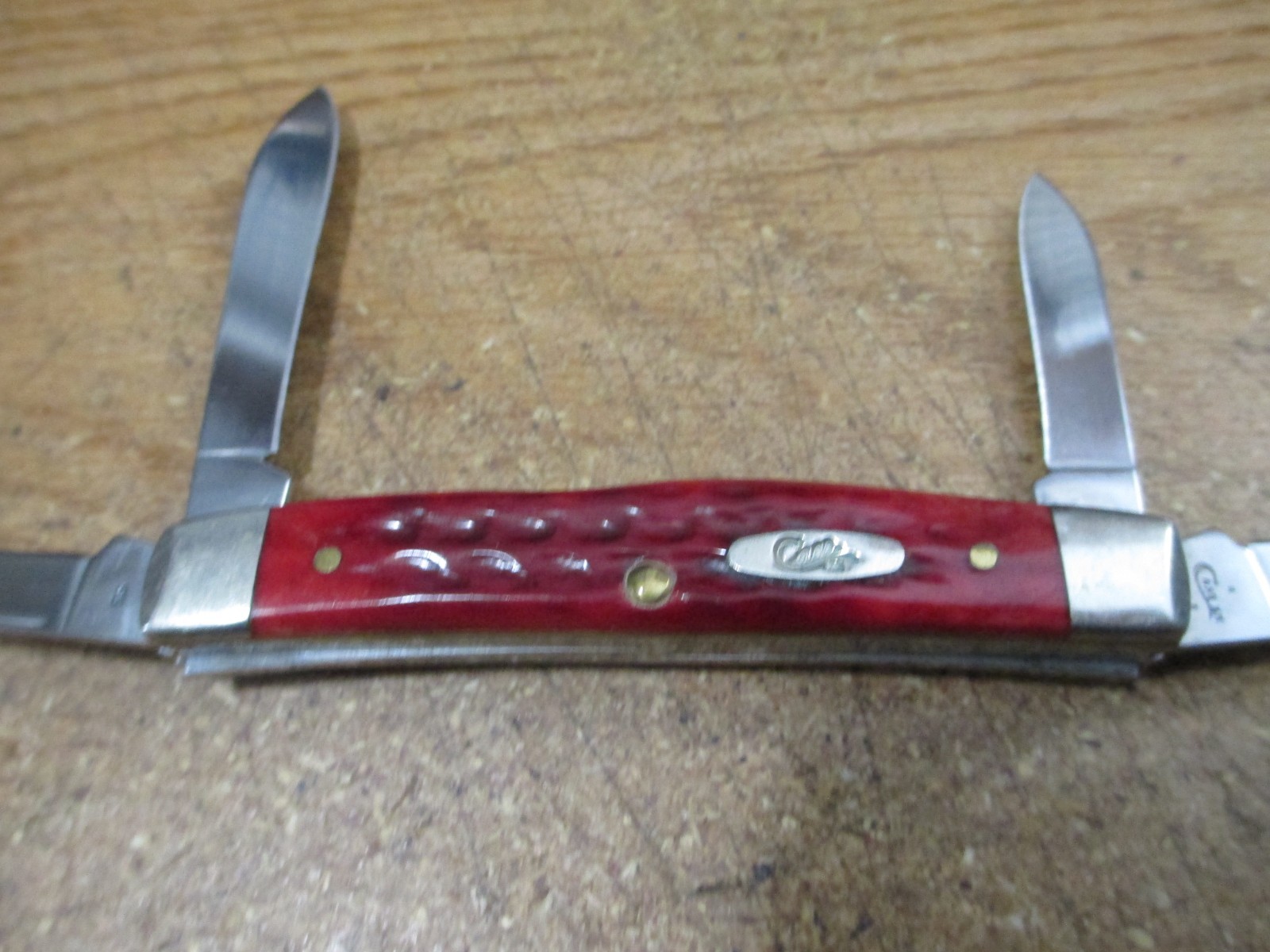 CASE XX CONGRESS 64052 RED BONE 4 BLADE FOLDING POCKET KNIFE