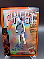 2025-26 Topps Finest Gradey Dick Autographs Orange Refractor 12/25 Raptors