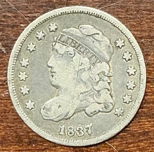 1837-P Capped Bust Half Dime — photo from another recent sale