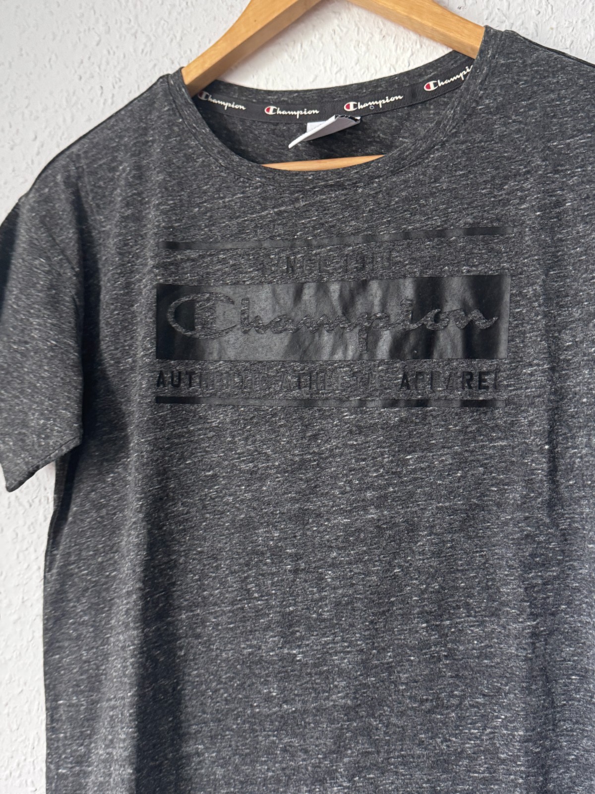 Champion "Authentic Athletic Apparel" Men's Heather Charcoal T-Shirt - XS image 3